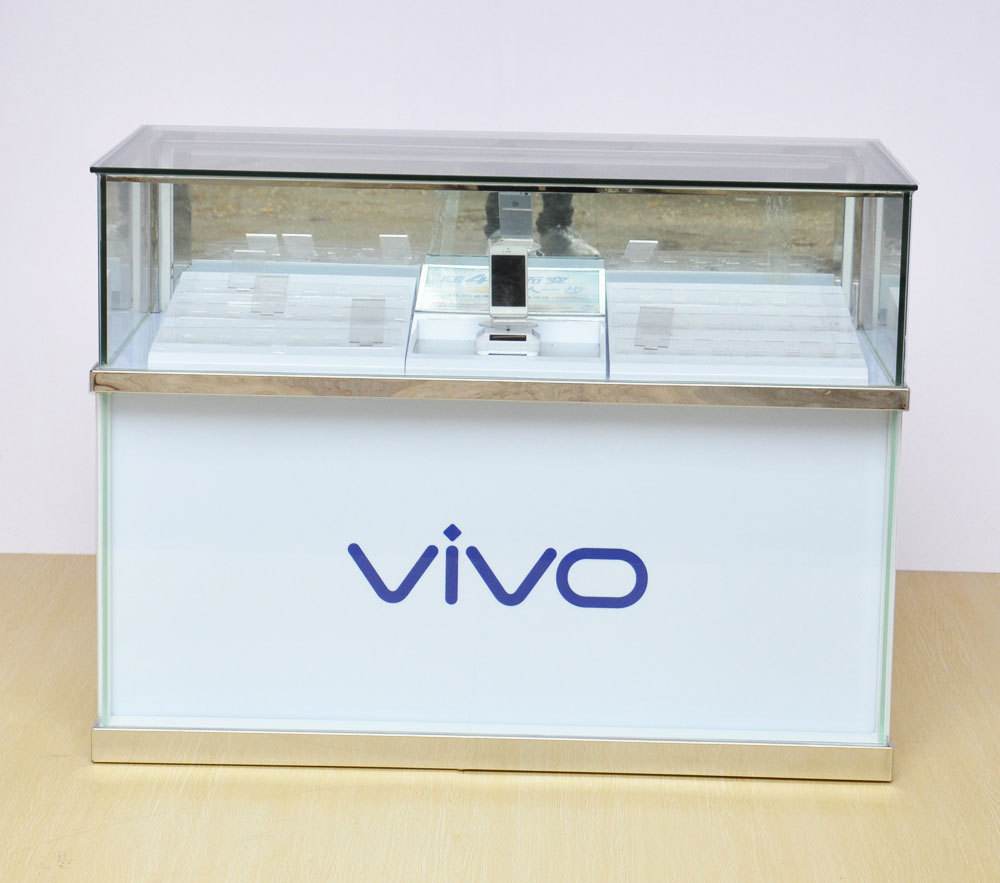 廠家直銷 vivo手機(jī)展柜 玻璃烤漆步步高手機(jī)展示柜臺(tái)